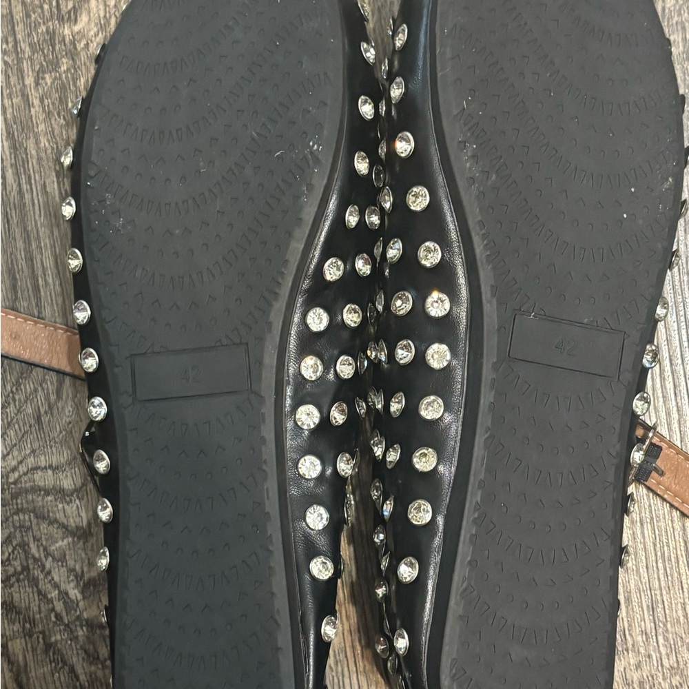 Stylish Rhinestone Ballet Flats - Picture 3 of 3